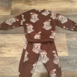Zara Santa Kids' Sweatshirt and Pants Set